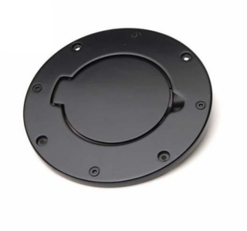 Picture of Rampage 2007-2018 Jeep Wrangler(JK) Billet Style Gas Cover - Black