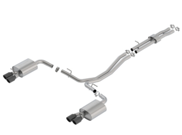 Picture of Borla 18-19 Ford Explorer Sport 3.5L 2.5in 2.25in Diameter S-Type Exhaust Black Chrome 3.5in Tip