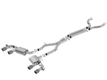 Picture of Borla 17-18 Chevrolet Camaro ZL1 6.2L V8 Atak Catback Exhaust w/ Dual Mode Valves CF Black Anod