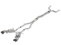 Picture of Borla 16-18 Cadillac CTS-V 6.2L V8 2.75in Diameter S Type Catback Exhaust w/ Valves Black Chrome Tip