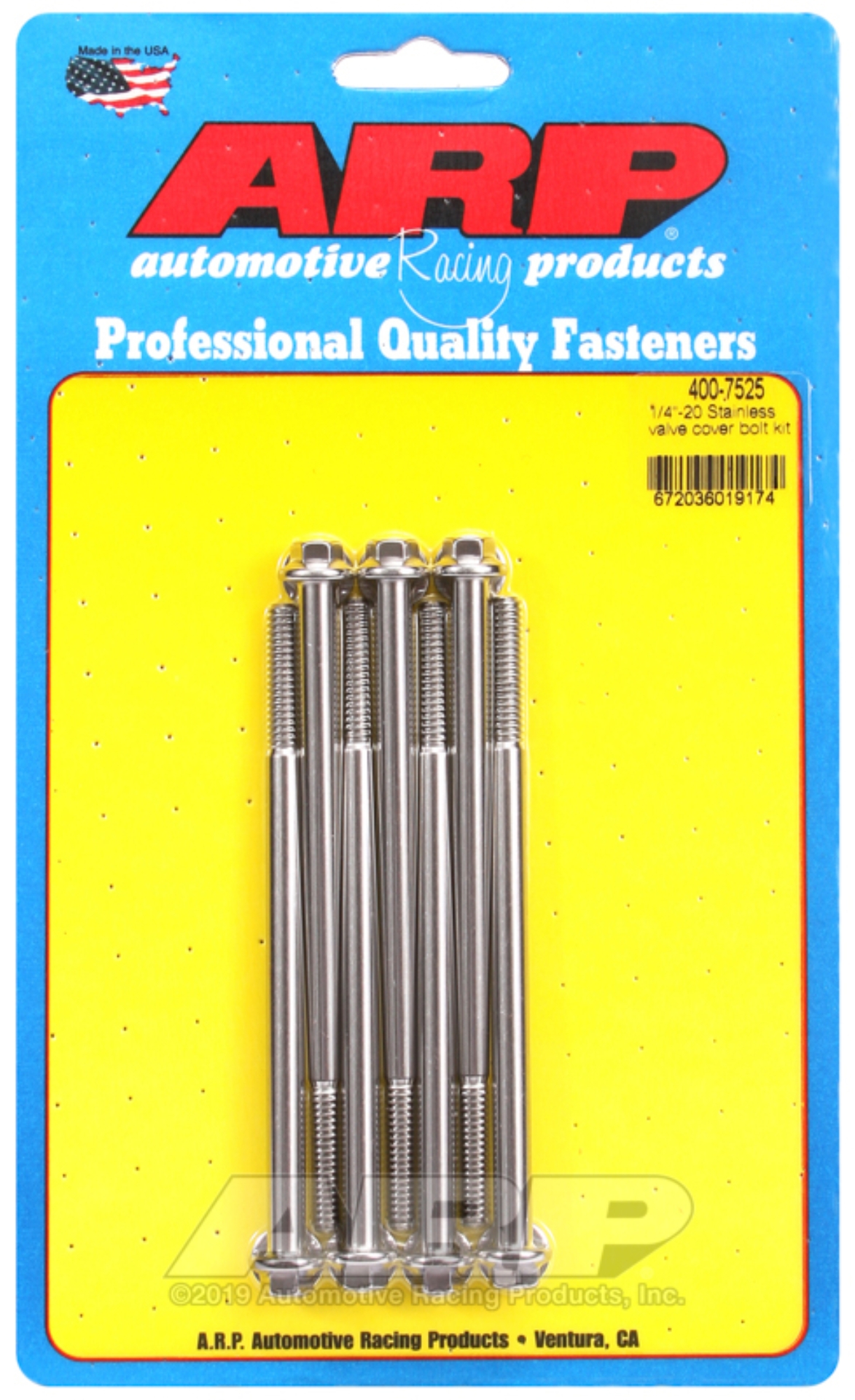 Picture of ARP Merlin Block Brodix Head BB Hex Valve Cover Bolt Kit (Kit of 7)