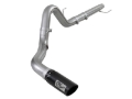 Picture of aFe Large Bore-HD 4in 409 SS DPF-Back Exh 18-19 Ford F-150 V6-3.0L (td) w/ Black Tip