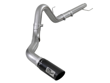 Picture of aFe Large Bore-HD 4in 409 SS DPF-Back Exh 18-19 Ford F-150 V6-3.0L (td) w/ Black Tip