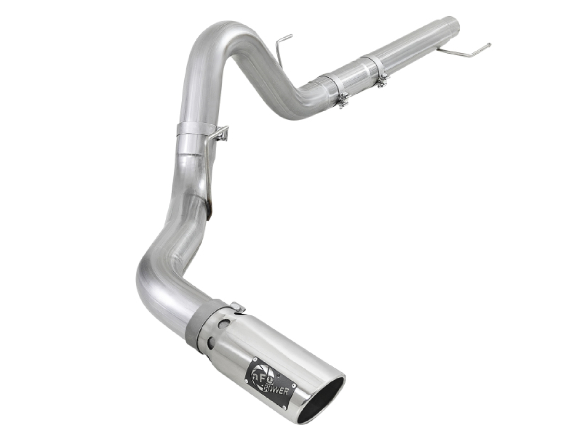 Picture of aFe Atlas 4in Aluminized Steel DPF-Back Exh 18-19 Ford F-150 V6-3.0L (td) w/ Polished Tip
