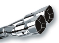Picture of Borla Universal Polished Tip Dual Square Angle-Cut Intercooled (inlet 2 1/2in. Outlet 2 7/8 x 3 3/8i