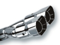 Picture of Borla Universal Polished Tip Dual Square Angle-Cut Intercooled (inlet 2 1/2in. Outlet 2 7/8 x 3 3/8i