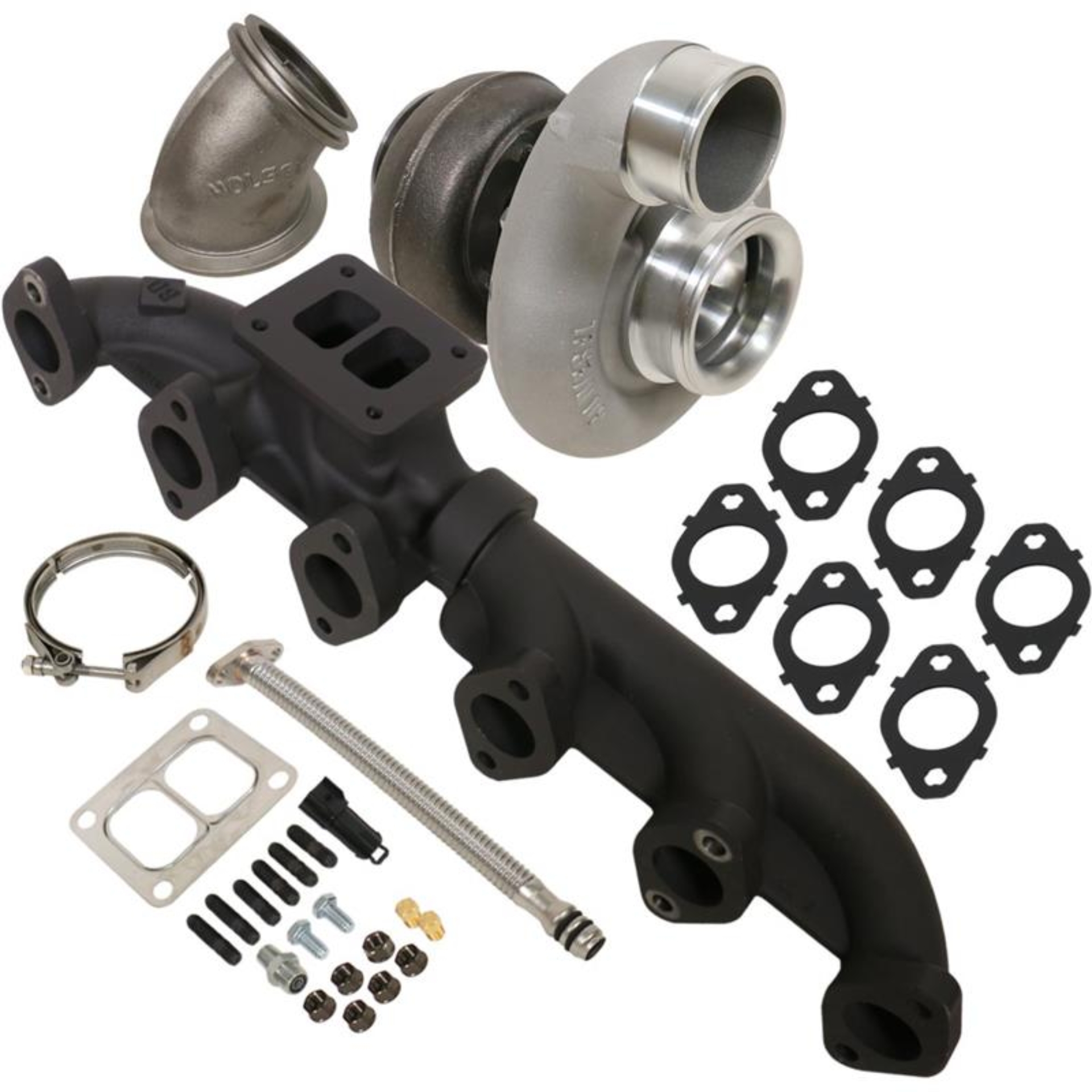Picture of BD Diesel Iron Horn 5.9L Turbo Kit S366SXE/80 0.91AR Dodge 03-07