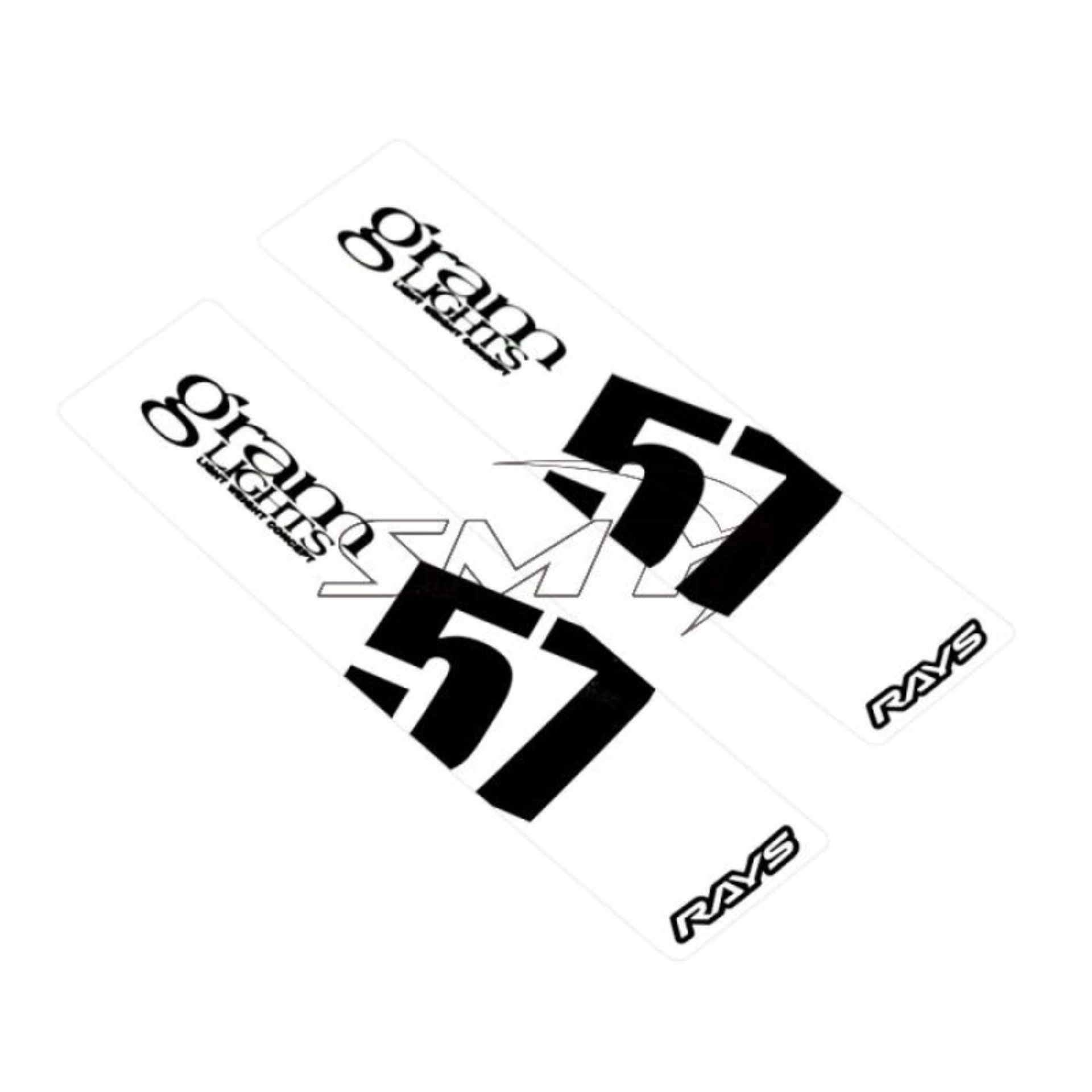 Picture of Gram Lights 57DR/57CR Spoke Sticker White (2 PCS)