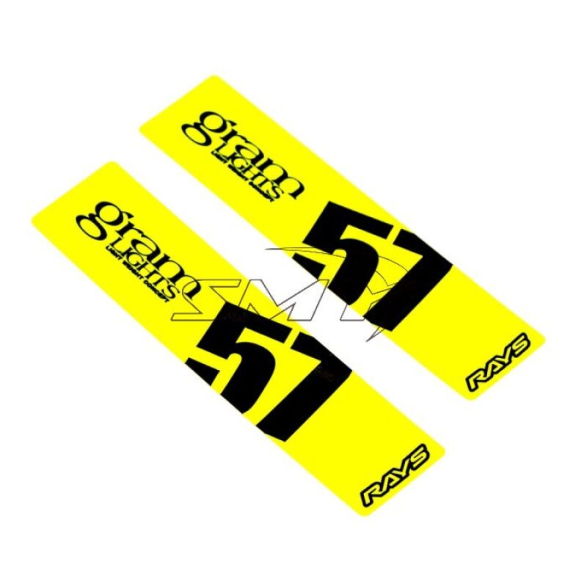 Picture of Gram Lights 57DR/57CR Spoke Sticker Luminous Yellow (2 PCS)