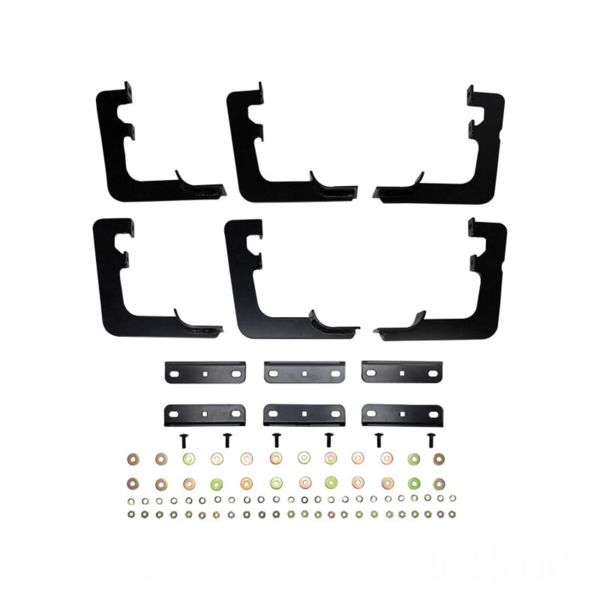 Picture of Westin 19 Ram 1500 Quad/Crew Cab (Ex. Classic) Premier Oval Nerf Step Bar Mount Kit - Black