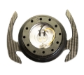 Picture of NRG Quick Release Kit Gen 4.0 - Black Body / Black Ring w/ CF Handles