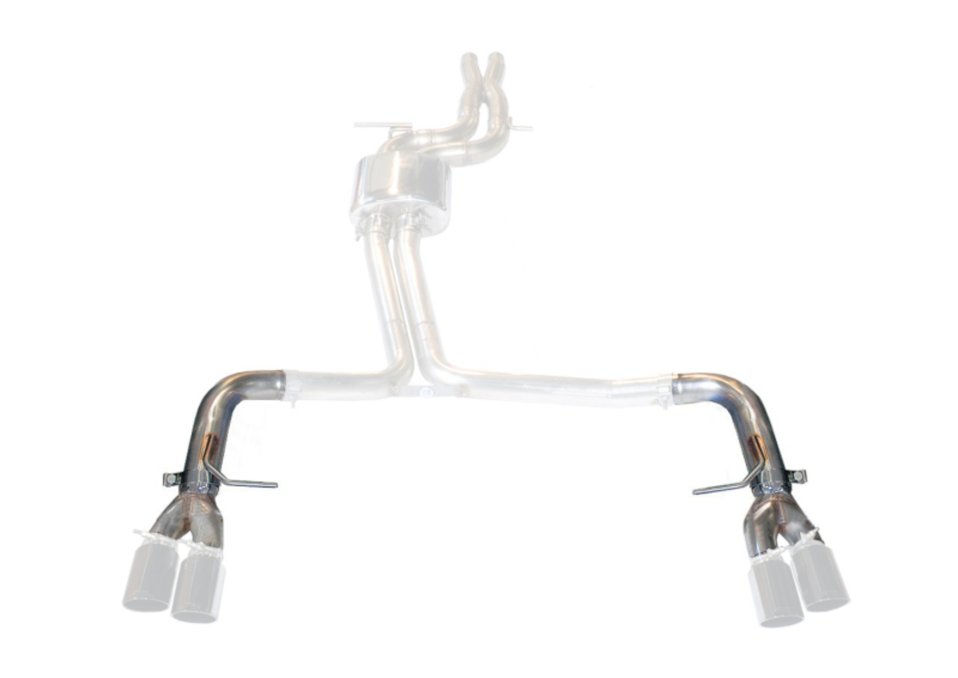 Picture of AWE Tuning Audi B8 S4/S5 Track Edition Conversion Kit for 90mm Tips