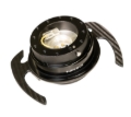 Picture of NRG Quick Release Kit Gen 4.0 - Black Body / Black Ring w/ CF Handles