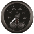 Picture of Autometer Stack Instruments 52mm 140-280 Deg F 1/8in NPTF Male Pro Control Oil Temp Gauge - Black