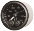 Picture of Autometer Stack Instruments 52mm 140-280 Deg F 1/8in NPTF Male Pro Control Oil Temp Gauge - Black