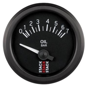 Picture of Autometer Stack 52mm 0-7 Bar M10 (M) Electric Oil Pressure Gauge - Black