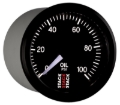 Picture of Autometer Stack 52mm 0-100 PSI 1/8in NPTF (M) Mechanical Oil Pressure Gauge - Black