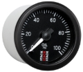 Picture of Autometer Stack 52mm 0-100 PSI 1/8in NPTF (M) Mechanical Oil Pressure Gauge - Black