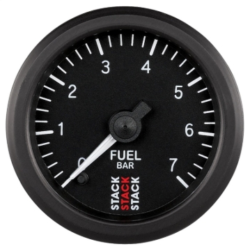 Picture of Autometer Stack 52mm 0-7 Bar M10 Male Pro Stepper Motor Fuel Pressure Gauge - Black