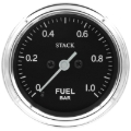 Picture of Autometer Stack 52mm 0-1 Bar M10 Male Pro Stepper Motor Fuel Pressure Gauge - Classic