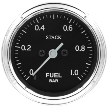 Picture of Autometer Stack 52mm 0-1 Bar M10 Male Pro Stepper Motor Fuel Pressure Gauge - Classic
