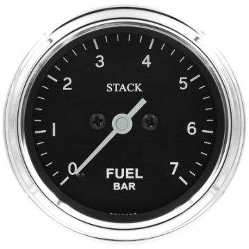 Picture of Autometer Stack 52mm 0-7 Bar M10 Male Pro Stepper Motor Fuel Pressure Gauge - Classic