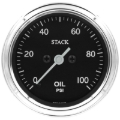 Picture of Autometer Stack 52mm 0-100 PSI 1/8in NPTF Male Pro Stepper Motor Oil Pressure Gauge - Classic