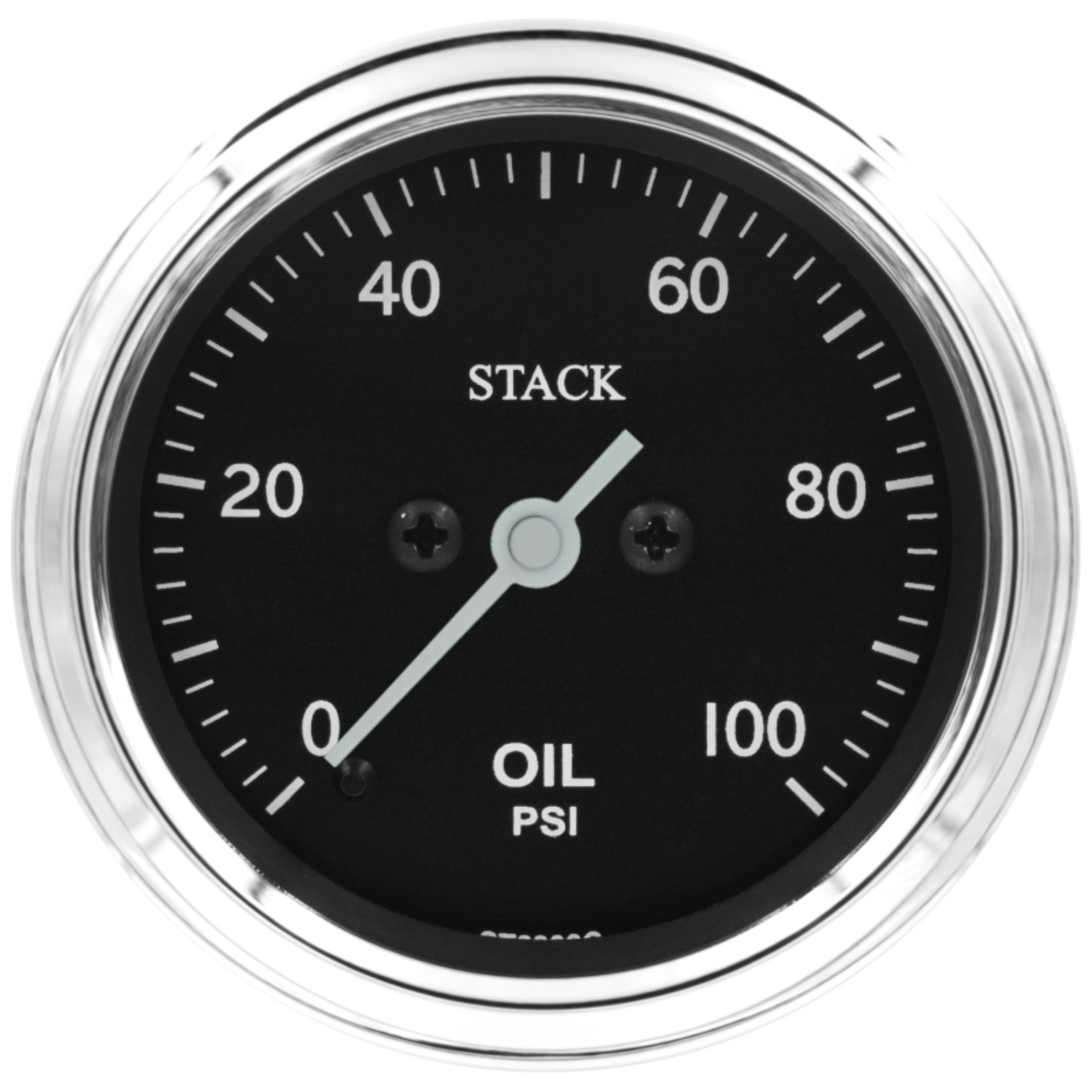 Picture of Autometer Stack 52mm 0-100 PSI 1/8in NPTF Male Pro Stepper Motor Oil Pressure Gauge - Classic