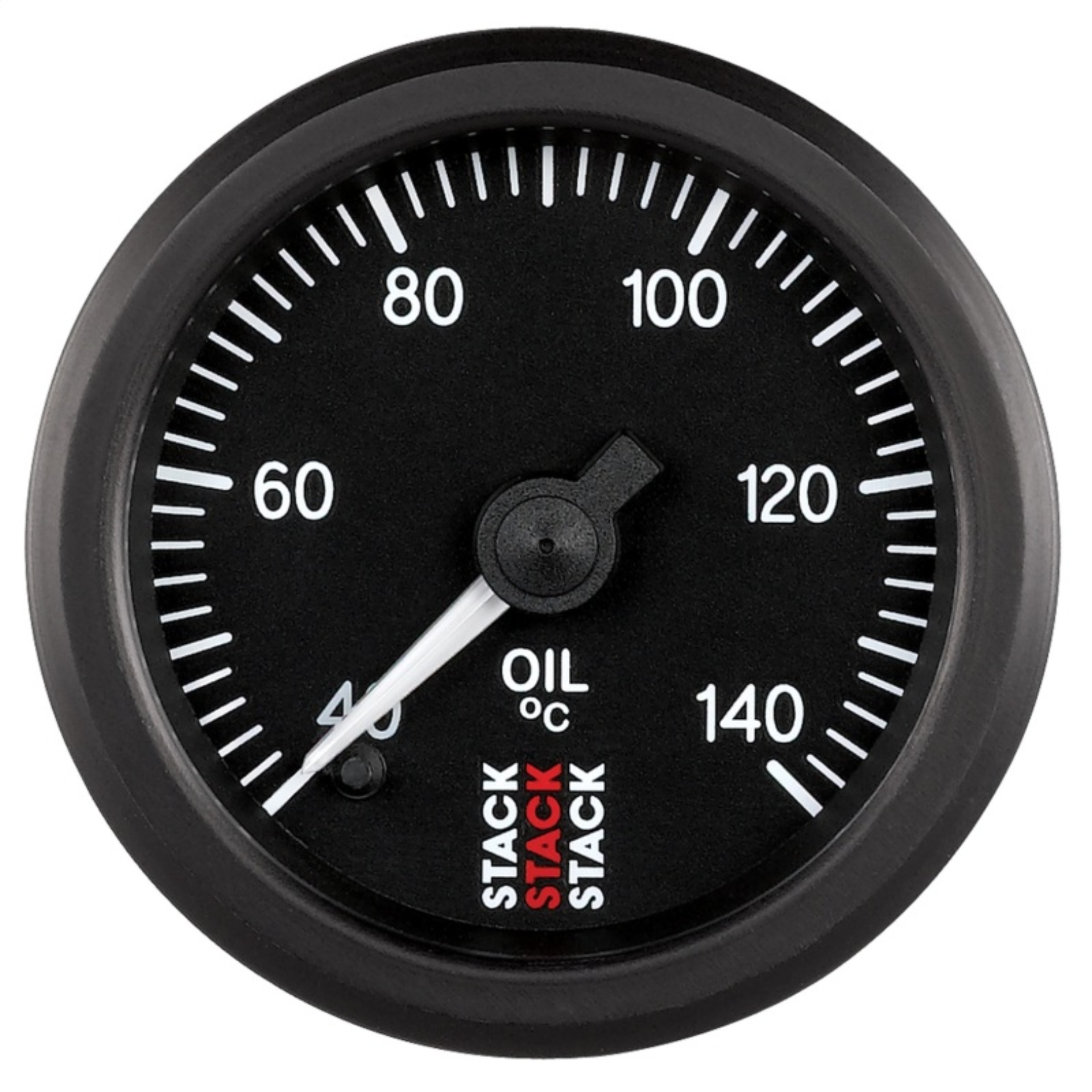 Picture of Autometer Stack 52mm 40-140 Deg C 1/8in NPTF Male Pro Stepper Motor Oil Temp Gauge - Black
