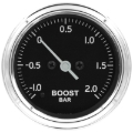 Picture of Autometer Stack 52mm -1 to +2 Bar (Incl T-Fitting) Pro Stepper Motor Boost Pressure Gauge - Classic