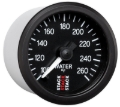 Picture of Autometer Stack 52mm 100-260 Deg F 1/8in NPTF Male Pro Stepper Motor Water Temp Gauge - Black