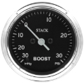 Picture of Autometer Stack 52mm -30INHG to +30 PSI (Incl T-Fitting) Pro Step Motor Boost Press Gauge - Classic