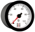 Picture of Autometer Stack 52mm 0-100 PSI 1/8in NPTF Male Pro Stepper Motor Oil Pressure Gauge - White