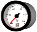 Picture of Autometer Stack 52mm 0-100 PSI 1/8in NPTF Male Pro Stepper Motor Oil Pressure Gauge - White