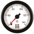 Picture of Autometer Stack 52mm 40-140 Deg C 1/8in NPTF Male Pro Stepper Motor Oil Temp Gauge - White