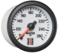 Picture of Autometer Stack 52mm 100-260 Deg F 1/8in NPTF Male Pro Stepper Motor Water Temp Gauge - White