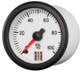 Picture of Autometer Stack 52mm 0-100 PSI 1/8in NPTF Male Pro Stepper Motor Oil Pressure Gauge - White