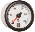 Picture of Autometer Stack 52mm 40-140 Deg C 1/8in NPTF Male Pro Stepper Motor Oil Temp Gauge - White