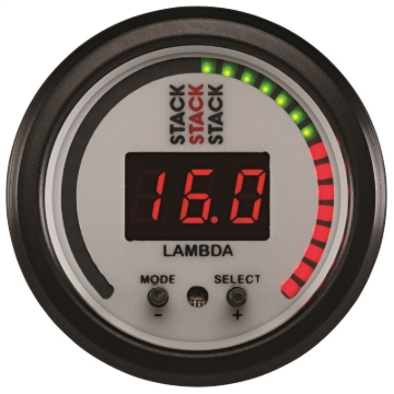 Picture of Autometer Stack 52mm Pro-Control Wideband Air/Fuel Ratio (Lambda) Gauge - White