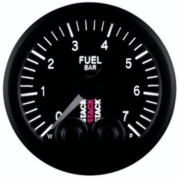 Picture of Autometer Stack 52mm 0-7 Bar M10 Male Pro-Control Fuel Pressure Gauge - Black