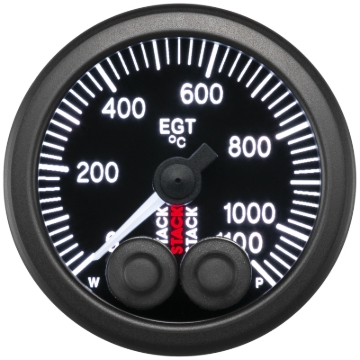 Picture of Autometer Stack 52mm 0-1100 Deg C Pro-Control Exhaust Gas Temp Gauge - Black