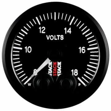 Picture of Autometer Stack 52mm 8-18V Pro-Control Battery Voltage Gauge -Black