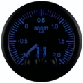 Picture of Autometer Stack 52mm -1 to +2 Bar (Incl T-Fitting) Pro-Control Boost Pressure Gauge - Black