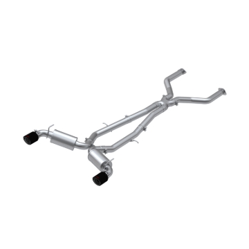 Picture of MBRP 17-19 Infiniti Q60 3.0L RWD/AWD Cat Back Dual Rear w/ Carbon Fiber Tips