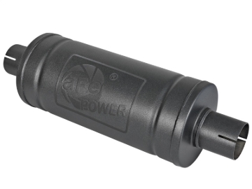 Picture of aFe MACH Force-Xp 409 SS Muffler w/ Black finish 2-1/2in Inlet & Outlet 14in x 16in Diameter