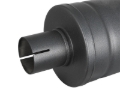 Picture of aFe MACH Force-Xp 409 SS Muffler w/ Black finish 2-1/2in Inlet & Outlet 14in x 16in Diameter
