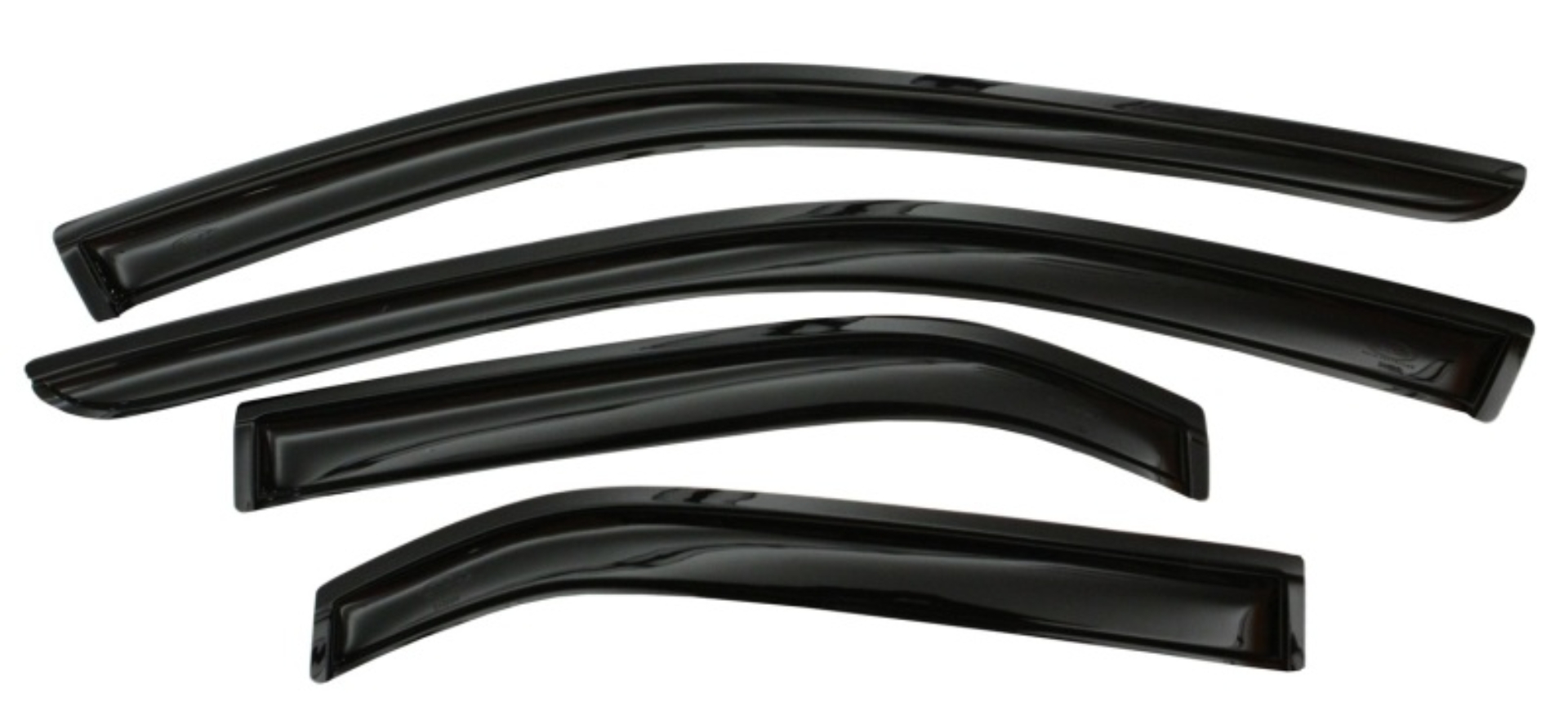 Picture of AVS 2019 GMC 1500 Extended Cab Ventvisor Outside Mount Window Deflectors 4pc - Smoke