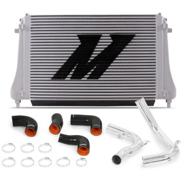Picture of Mishimoto 2015+ VW MK7 Golf TSI / GTI / R Performance Intercooler Kit w/ Pipes (Polished)