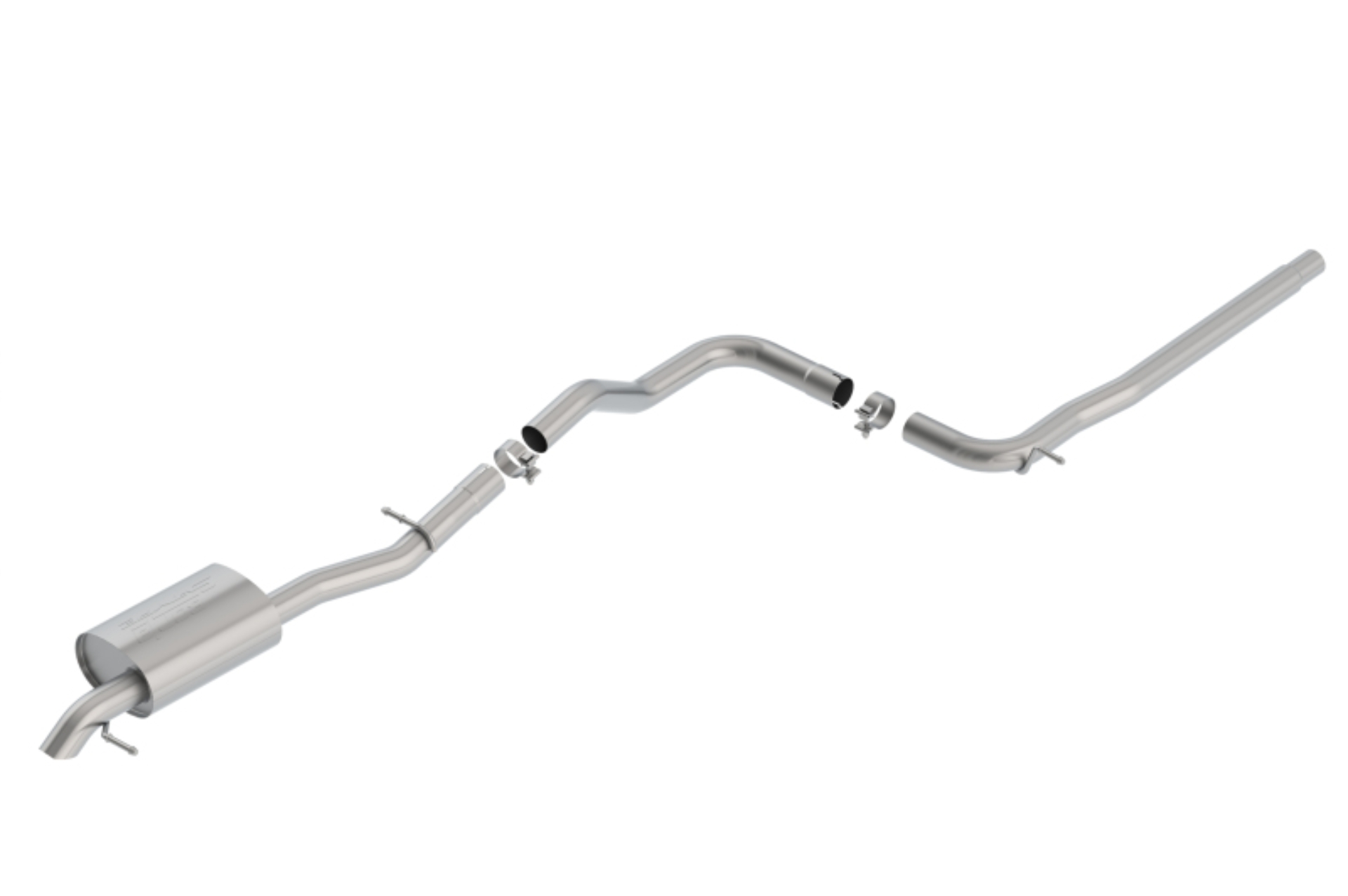 Picture of Borla 2019 Volkswagen Jetta 1.4L 2.5in Pipe Dia 2.5in Tip Turn Down Pipe S Type Catback Exhaust