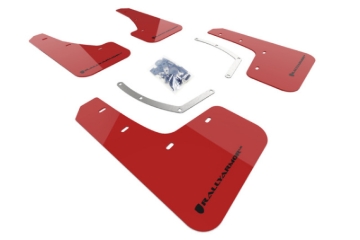 Picture of Rally Armor 18-26 Subaru Ascent Red UR Mud Flap w/Black Logo